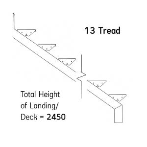 13 Tread – Steel Stair Stringer
